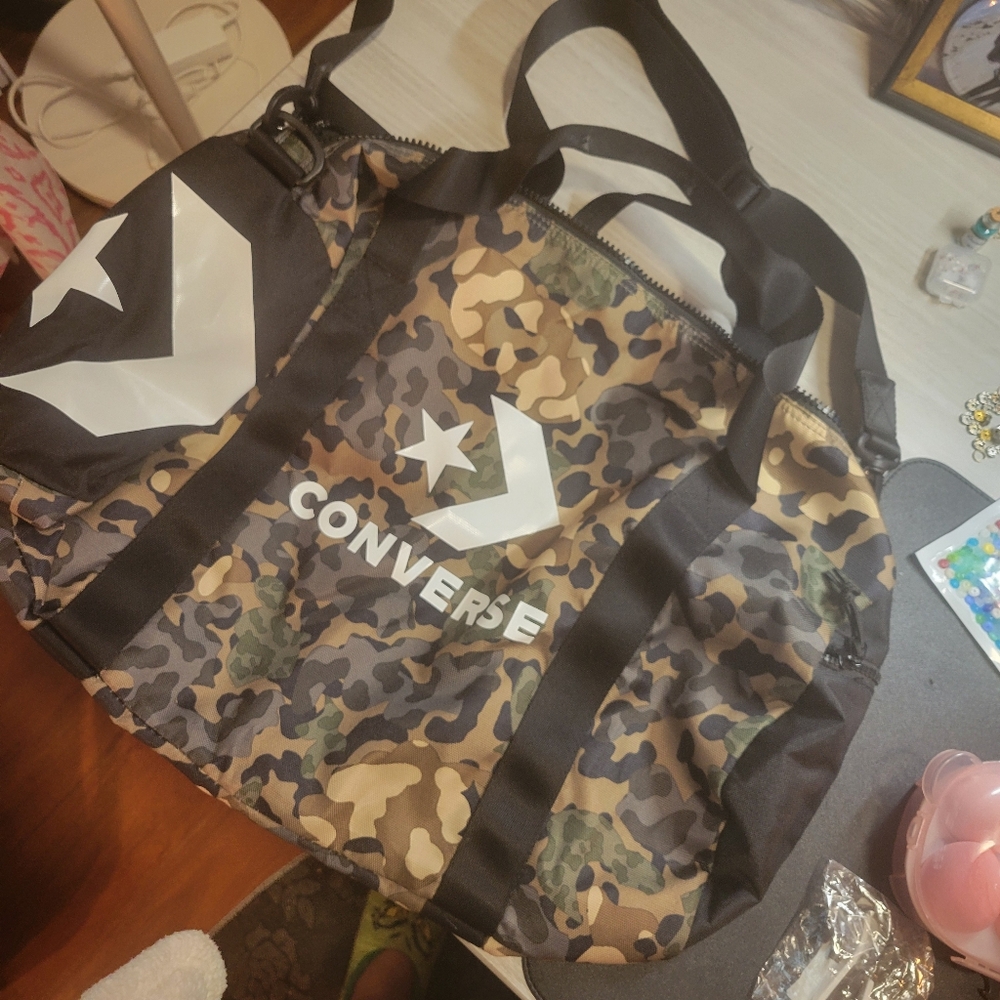 Converse Camouflage Duffel Bag.  New Never Used